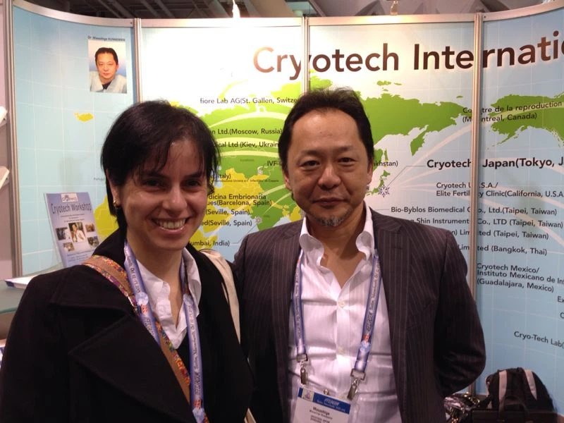 Dra. Bernadette Veado e Dr. Kuwayama no ASRM- Boston 2013