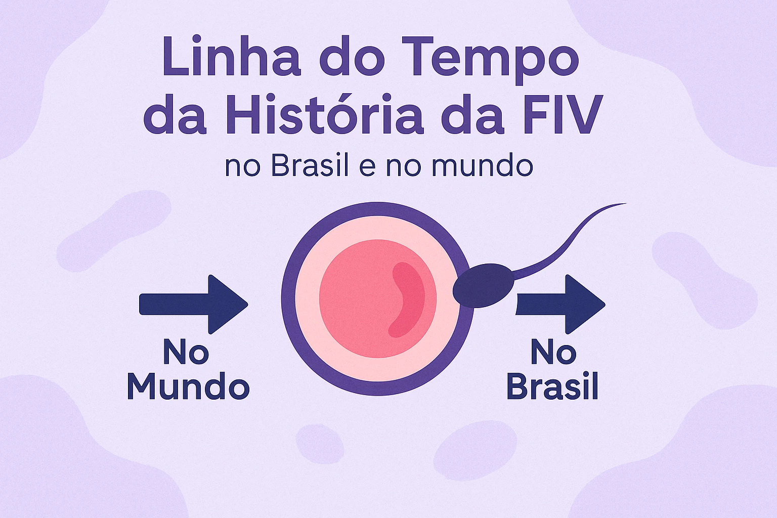 Linha do tempo da FIV no Brasil e no mundo